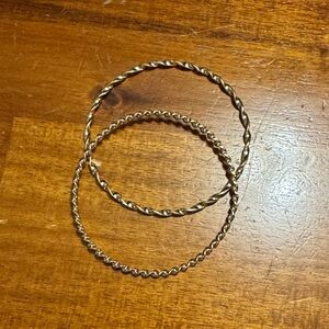 Bundle of‎ Two Gold Tone Bangles
